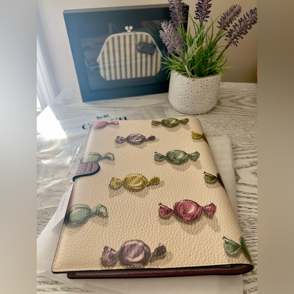 NWT Coach Multicolor Candy Pattern Notebook Cover - image 2